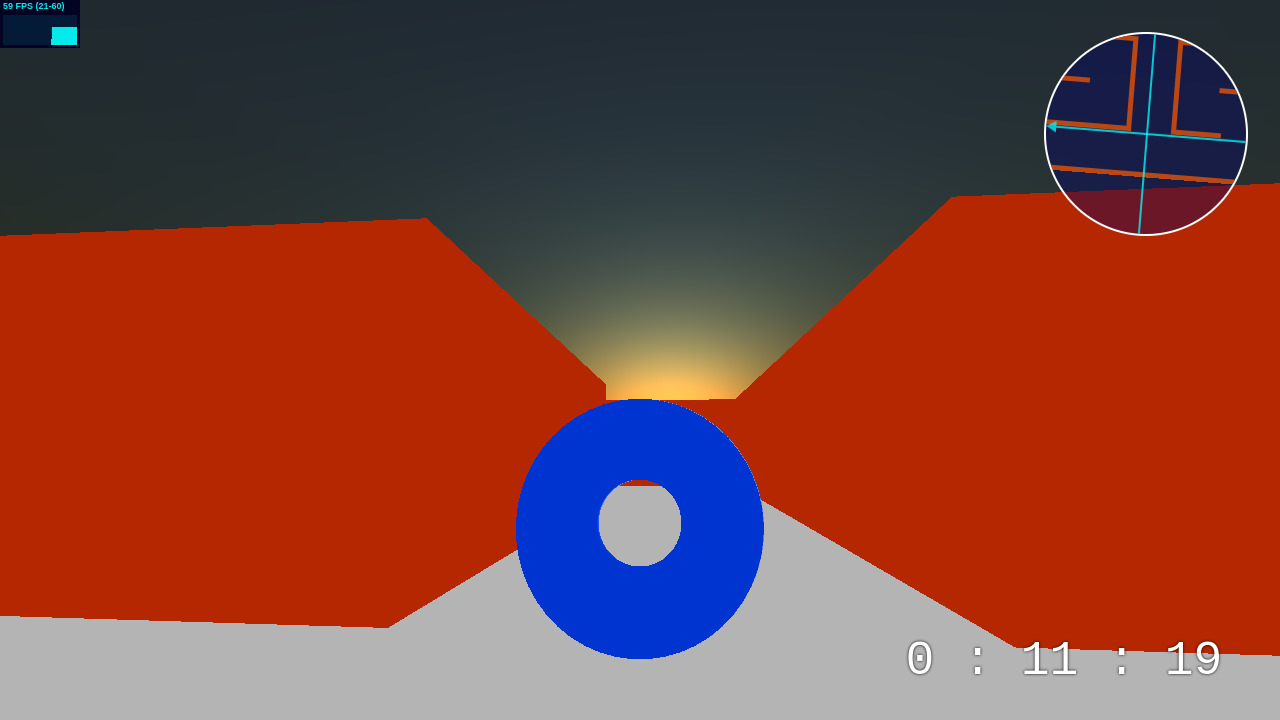 screenshot in game donut maze