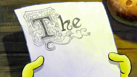 Spongebob Kesulitan Menulis (Edited Image)